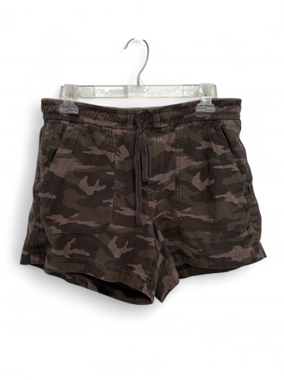 Athleta Farallon Camo Drawstring Shorts - Brown Camo